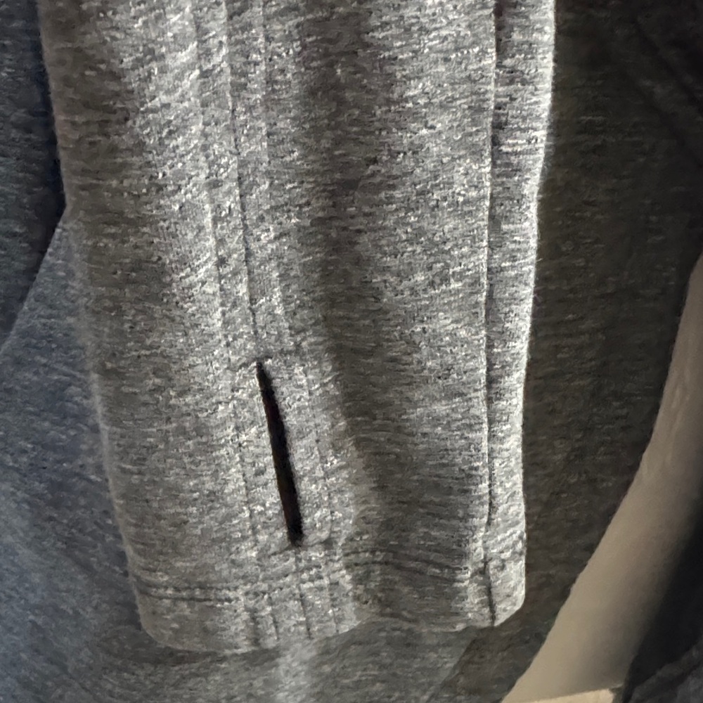 Lululemon Gray Open Front Draped Cardigan no size tags fits a small like new - Picture 4 of 7